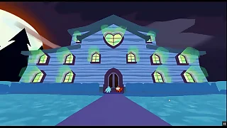 This Halloween Were Exploring the Haunted Cat-house &lbrack;Halloween Gay Hentai game PornPlay &rsqb; Ep&period;1 gloryhole double fun